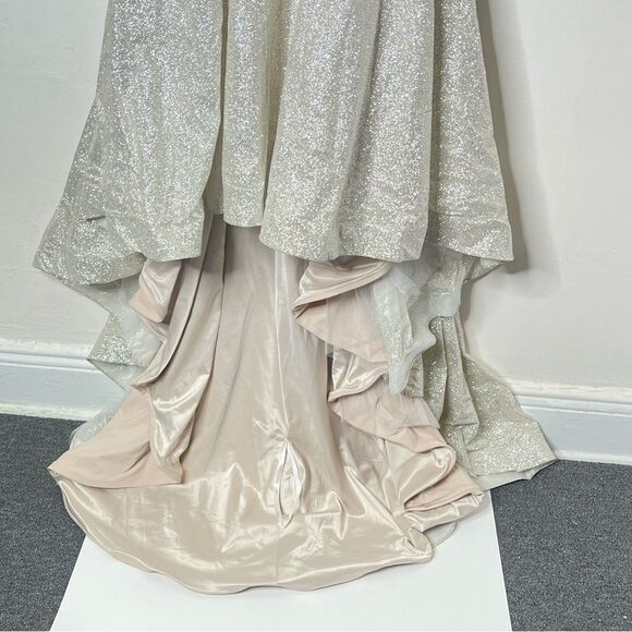 Abella by Allure Karina Size 10 Bridal Wedding Reception Formal Mermaid Gown - Picture 7 of 16